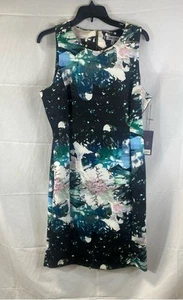 Jennifer Lopez Women's Multi Sleeveless Sheath Dress Size 16 - Picture 1 of 5