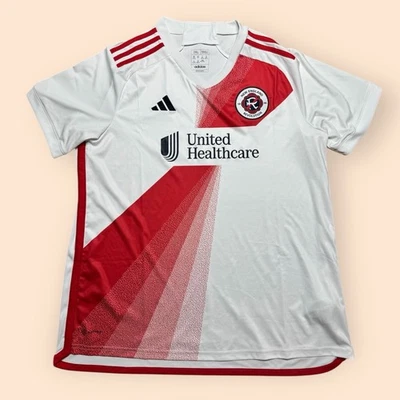 New England Revolution Adidas Soccer Jersey 2023 White Kit Men’s 2XL - Image 1 of 4