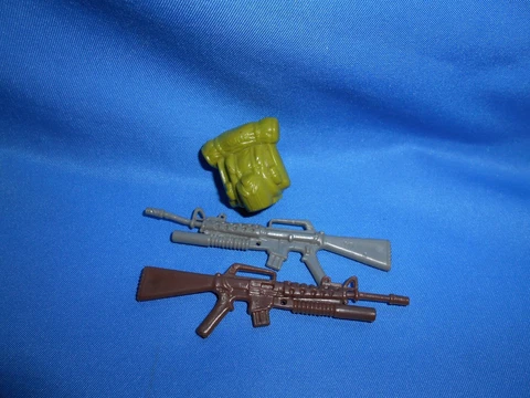 1986 GI JOE ARAH LEATHERNECK LOT RIFLE GUN BACKPACK PART ACCESSORY Cover