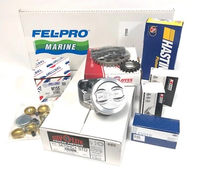 Kit de reconstrução de motor marítimo Chevy 4.3 4.3L VORTEC MerCruiser 1996-2007. - Imagem 1 de 4