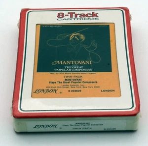 1977 Mantovani Great Popular Composers 8 Track Sealed - Imagen 1 de 5