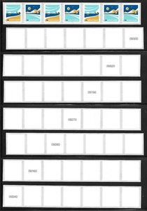PNC7 Scott #5959a--(10c) American Vistas COMPLETE BACK NUMBER SET, #P1111 VF MNH - Picture 1 of 1