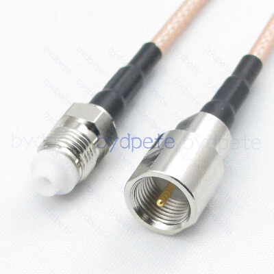 FME male to female RG316 Coaxial Cable extend extension Coax Pigtail 50ohm lot - Image 1 of 4