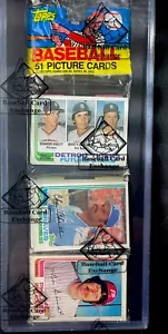 1982 Topps Baseball Rack Pack BBCE 2 Mike Schmidt, Pete Rose, Murray Showing - Imagen 1 de 5