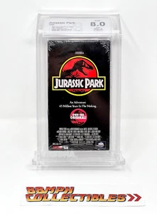 NEW SEALED & GRADED 1993 Jurassic Park Beckett VHS 8.0, EX+ & Seal A- - Picture 1 of 8