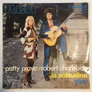 PATTY PRAVO / ROBERT CHARLEBOIS -LA SOLITUDINE- 1941 ITALIAN 7¨ SINGLE PS CHANSO - Picture 1 of 4
