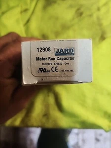 New JARD 12908 Motor Run Capacitor 10.0UF 370V Oval - Picture 1 of 1