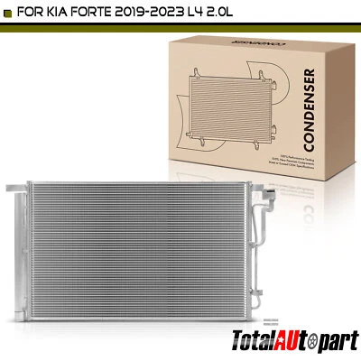 AC A/C Condenser w/ Receiver Drier & Bracket for Kia Forte 2019-2023 2.0L Sedan - Image 1 of 4