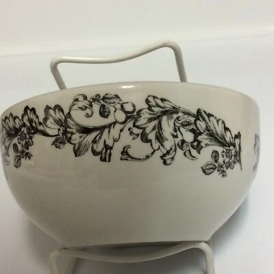 Royal Norfolk Greenbrier International Bowl with Black Vine - Image 1 of 4