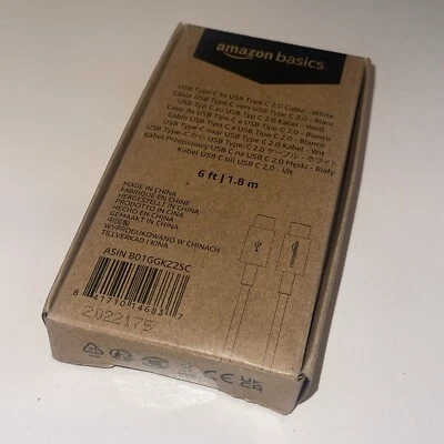 USB cable 1.8m type C-2.0 type C white 6 Feet - Image 1 of 3