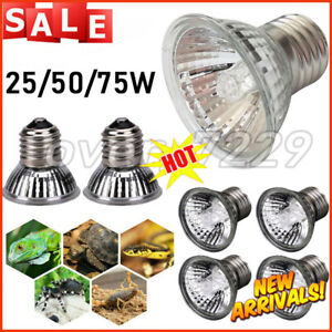 25/50/75W Heat Lamp Reptile Light Bulb UV UVB+UVA Tortoise Calcium Supplement x1