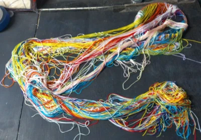 Huge Lot of 3 & 4 Foot long Embroidery Needle Point Floss Yarn - Image 1 of 2