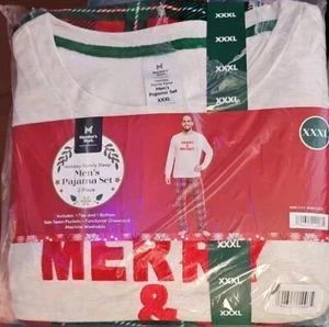 NWT Christmas Pajamas Men's XXXL Holiday Family Sleep Long Sleeve & Pant - Picture 1 of 2