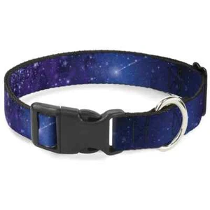 Cuello de perro con hebilla de galaxia estampado resistente duradero ajustable pequeño - Imagen 1 de 3