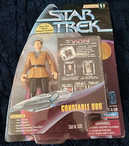 Star Trek Warp Factor 1 Constable Odo with fuzzy Tribbles