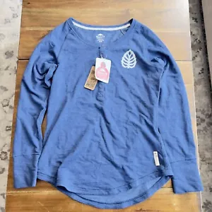Roots 73 Riverrock Langarm Henley Top Größe Medium Neu mit Etikett - Bild 1 von 8
