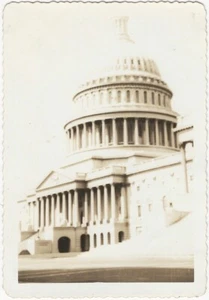 US Capitol Washington D.C. Over-Exposure Effect 1930s Architecture Snapshot - Picture 1 of 1