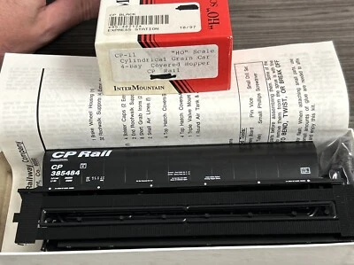 Intermountain Kit HO CP-11 Cylindrical Grain Car 4-Bay CP Rail #385484 NOS! - Image 1 of 4