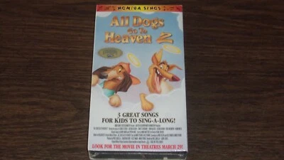 NIB ALL DOGS GO TO HEAVEN 2 Sing-A-Long, VHS 1996 - Image 1 of 4