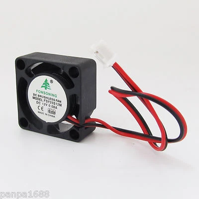 10pcs Brushless DC Cooling Fan 25x25x10mm 25mm 2510 12V 0.08A 5 blades 2pin - Image 1 of 4