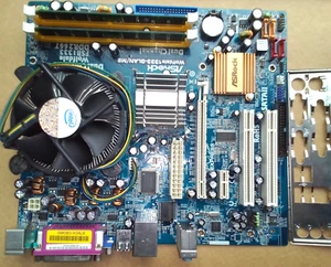 KIT ***ASROCK - WOLFDALE 1333-GLAN/M2 +CPU E5200+ DDR2 - TESTATA FUNZIONANTE - Afbeelding 1 van 7