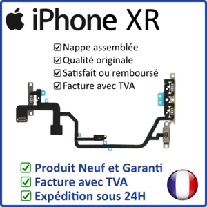 IPHONE XR - NAPPE DES BOUTONS POWER OFF ET VOLUME MUTE ASSEMBLÉE AVEC SUPPORTS - Imagen 1 de 4