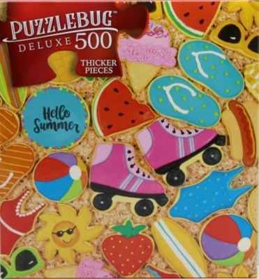 500 Pieces Jigsaw Puzzle Summer Cookies 20 X 12 Puzzlebug Deluxe - Image 1 of 3