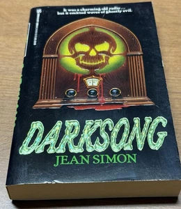 Darksong Jean Simon 1990 Vintage Zebra Horror OOP 1st Printing Evil Paranormal - Bild 1 von 10