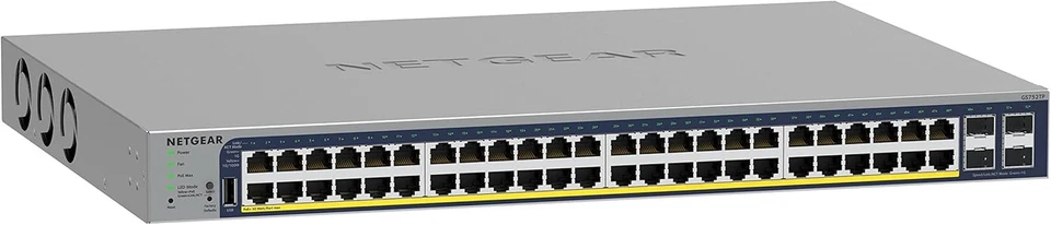 NETGEAR 52-Port PoE Gigabit Ethernet Smart Switch (GS752TP) - Managed - Image 1 of 1