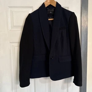 Dorothy Perkins Damenblazer marineblau und schwarz Wolle UK-Größe 12 - Bild 1 von 9