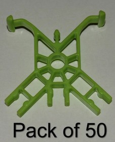 (50) K'nex Green Coaster Track Connector KNEX Cross Tie Screamin Serpent NEW