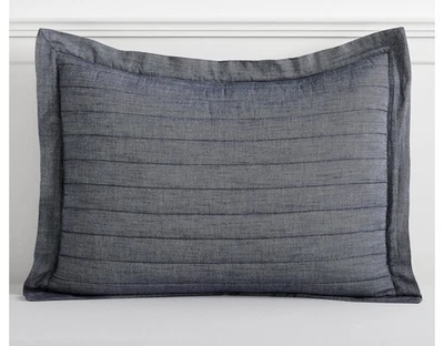 Pottery Barn Dorm True Blue Light Weight Standard Sham -Denim Dark Grey- NWT - Image 1 of 4