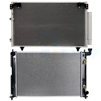 Aluminum AC Radiator & A/C AirConditioner Condenser Kit for 2005-2010 Scion tC - Image 1 of 4
