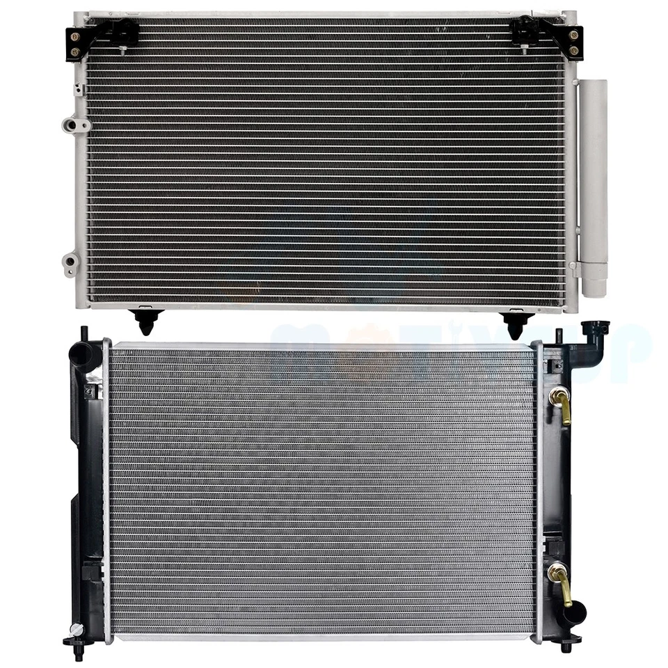 Aluminum AC Radiator & A/C AirConditioner Condenser Kit for 2005-2010 Scion tC Foto 1 de 4