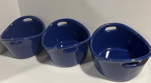 Rachael Ray Ramekins Azul Cobalto, Juego de 3, 10 Oz. Capacidad, ovalado con asas - Imagen 1 de 10