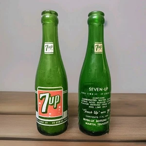 1950s VINTAGE 7 Up Soda Bottles Martin, Tn - Picture 1 of 2