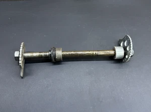 2003 YAMAHA SEROW XT225  Rear Wheel Axle With Spacers & Adjusters 99999-04097-00 - Picture 1 of 14