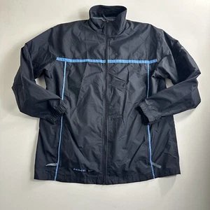 VINTAGE Nike Track Windbreaker Jacket Men XL Blue Y2K Gray Tag Full Zip Logo - Picture 1 of 10