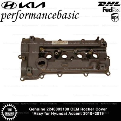 Genuine 2240003100 OEM Rocker Cover Assy for Hyundai Accent 2010-2019 - Image 1 of 2
