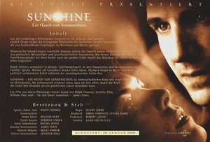 Kino # Aushangfotos # Sunshine # 1999 # 9 Fotos # unbenutzt - Picture 1 of 9