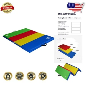 2-Inch Thick Personal Fitness Mat - 4' x 6' Portable Gym Mat for All Exercises - Picture 1 of 11