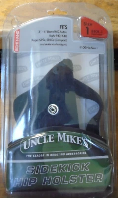 RH UNCLE MIKE'S Size 1 Handgun Holster Medium Pistols 3 to 4" Barrel 8101-1 NIP - Image 1 of 4