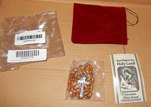 Holy Land Olive wood Rosary - Picture 1 of 3