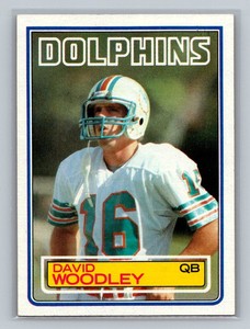 1983 Topps #323 David Woodley