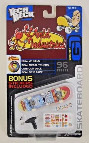 RARE Vintage World Industries Tech Deck Ice Cube Willy 2001 Gen 7 Item #7604 Cover