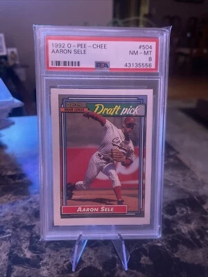 1992 Topps⚾️Aaron Sele #504 R/C. Casi nuevo-como nuevo PSA 8💰POP 1 👀 BOSTON RED SOX ACE☘️ Foto 1 de 2