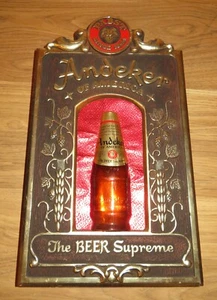 Vintage Pabst Beer Bar Sign "Andeker of America" "The Beer Supreme" 1844 - Picture 1 of 7