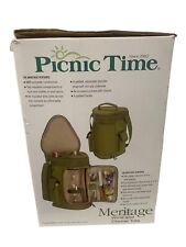 Wine & Cheese Meritage Picnic time Cooler/Tote Black Milwaukee Printed On It