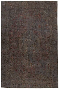 Tapis Persan Vintage Relief Fait Main 276x179 Cm - Orient, Tapis, Tapis - Picture 1 of 14