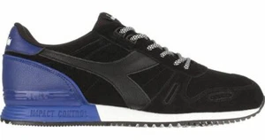 Diadora Mens Titan Suede Fashion Running Shoes Black Style 170123-80013 - Picture 1 of 11